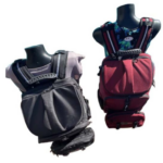 two bags with front image